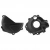Clutch and ignition cover protector kit POLISPORT 90957 Črn