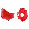 Clutch and ignition cover protector kit POLISPORT 90958 Rdeč