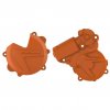Clutch and ignition cover protector kit POLISPORT 90967 Oranžna
