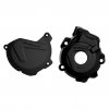 Clutch and ignition cover protector kit POLISPORT 90970 Črn