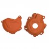 Clutch and ignition cover protector kit POLISPORT 90979 Oranžna