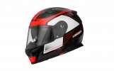 Full face helmet CASSIDA APEX FUSION black/ white/ red fluo XS