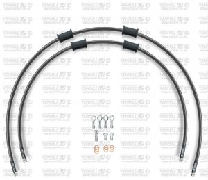 CROSSOVER Front brake hose kit Venhill HON-6043F-CB POWERHOSEPLUS (2 cevi v kompletu) Carbon hoses, chromed fittings