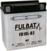 Konvencionalen akumulator (priložena kislina) FULBAT FB10L-B2  (YB10L-B2) Kislina priložena