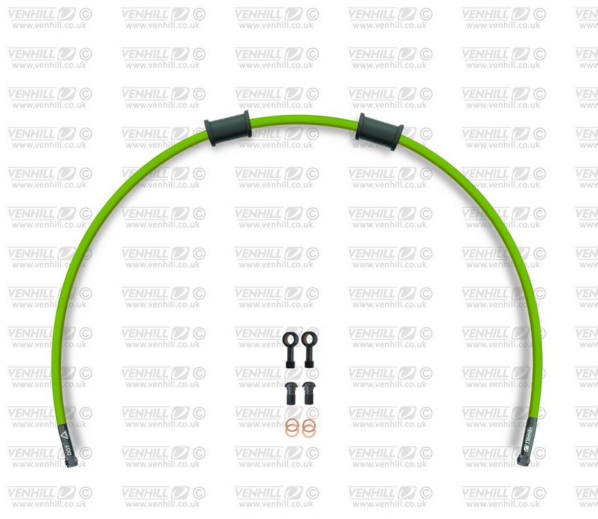 Set cevi za sklopko Venhill APR-10003CB-GR POWERHOSEPLUS (1 cev v kompletu) Green hoses, black fittings