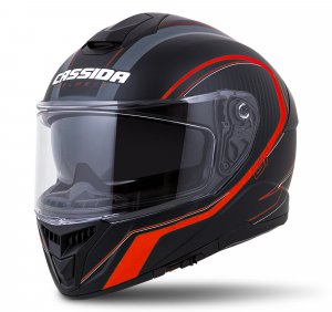 Full face helmet CASSIDA Integral GT 2.0 Reptyl black/ fluo red/ white XS