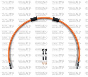 Set cevi za sklopko Venhill APR-10003CB-OR POWERHOSEPLUS (1 cev v kompletu) Orange hoses, black fittings