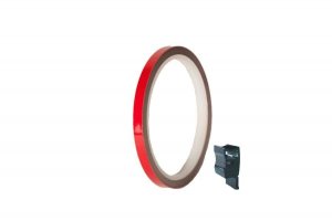 Rim strip PUIG 4542R red reflective 7mm x 6m (with aplicator)
