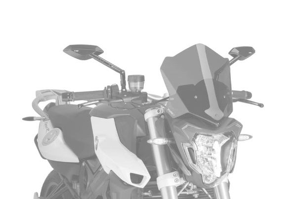 Windshield PUIG 7650R NEW. GEN SPORT rdeč