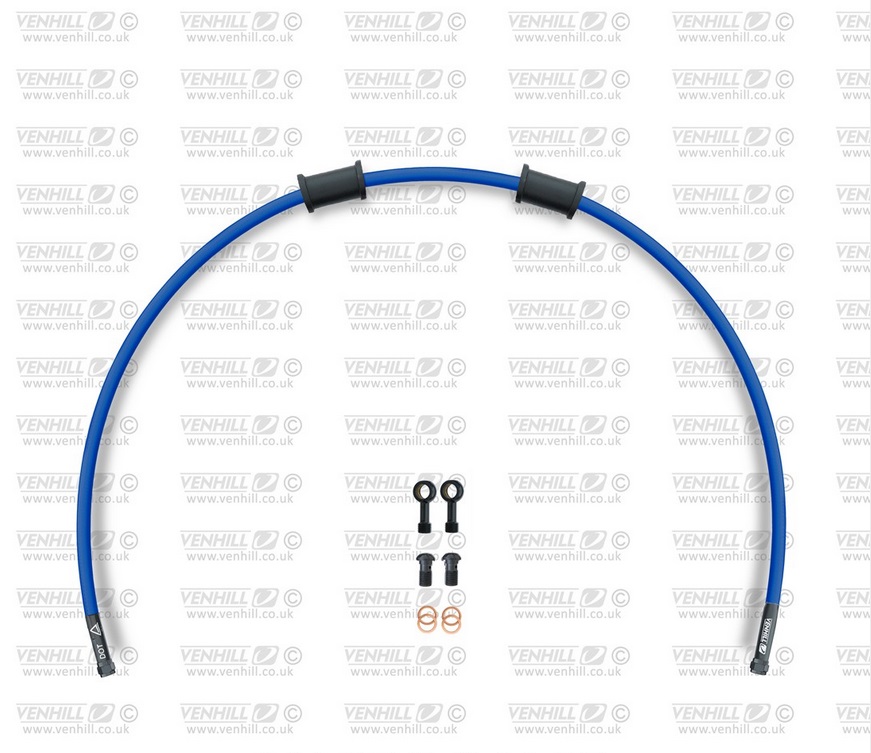 Set cevi za sklopko Venhill APR-10003CB-SB POWERHOSEPLUS (1 cev v kompletu) Solid blue hoses, black fittings