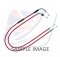 Throttle cables (pair) Venhill featherlight rdeč